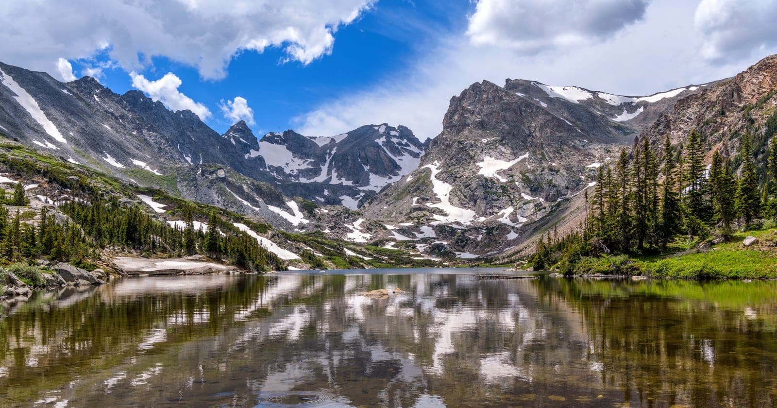 Lake Isabelle and the Niwot Cirque deep in the Indian Peaks Wilderness.