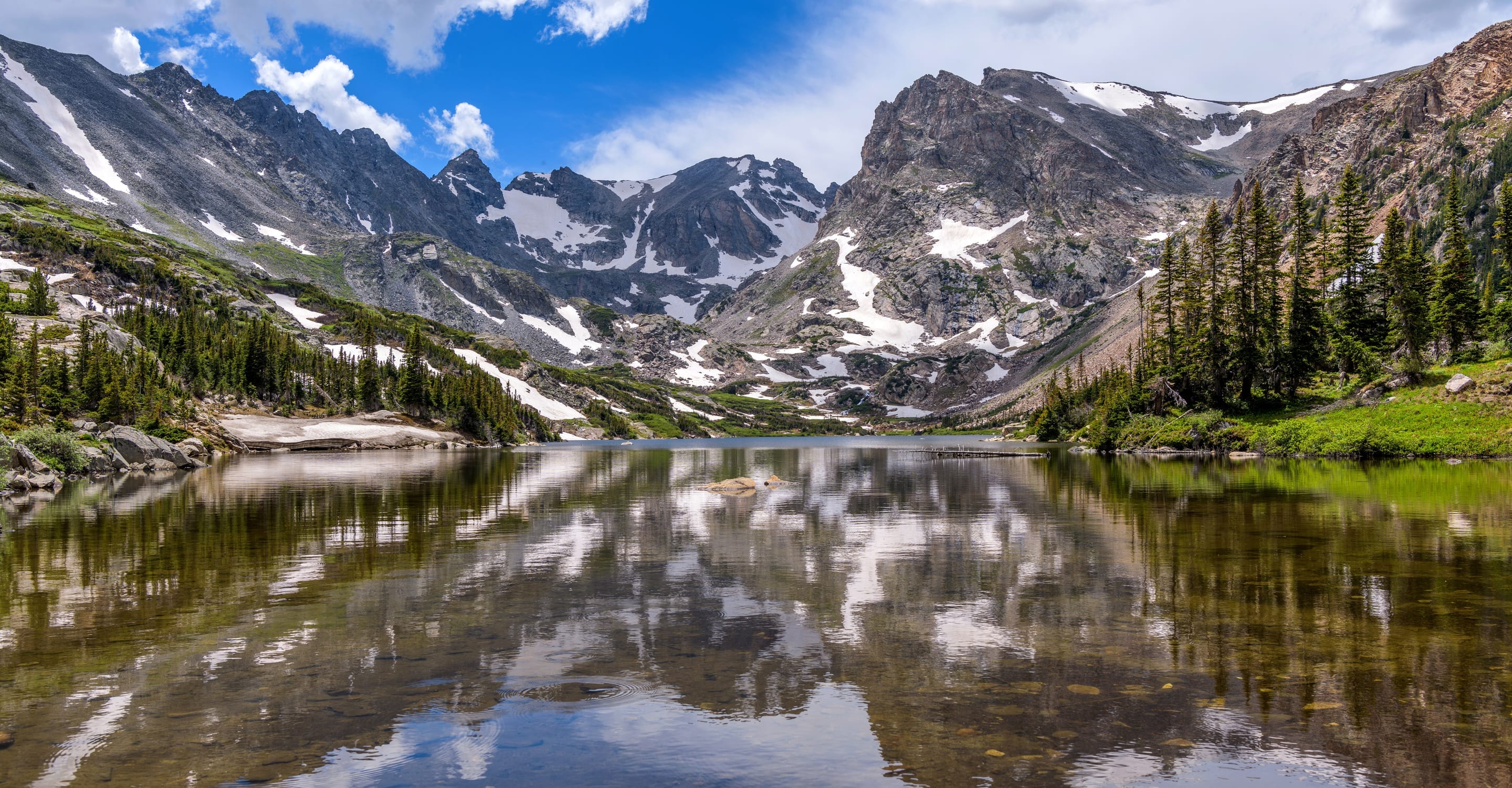 Lake Isabelle — Alpine basin under Navajo Peak, 4.6 mi RT from Long Lake Trailhead