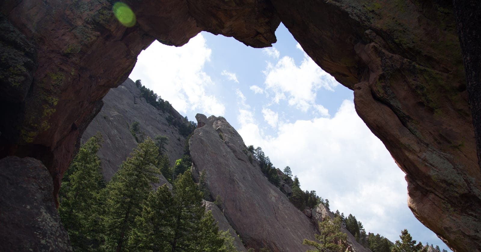Royal Arch — 1,400 ft climb to a 7,040 ft sandstone arch — 3.4 mi RT from Chautauqua